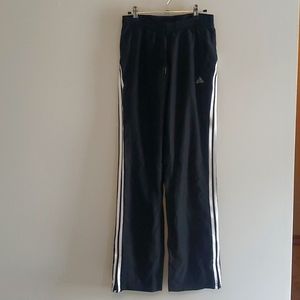 Adidas Black Joggers with Zippered Side Slits
